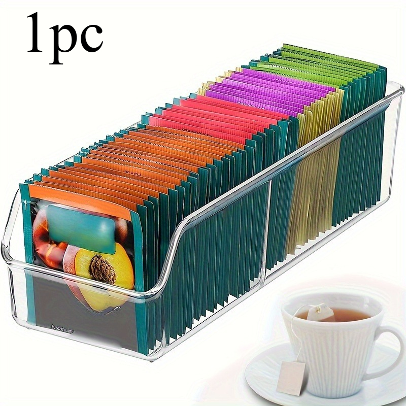 Caja organizadora transparente - Coffee Tea Spices reseña y precio