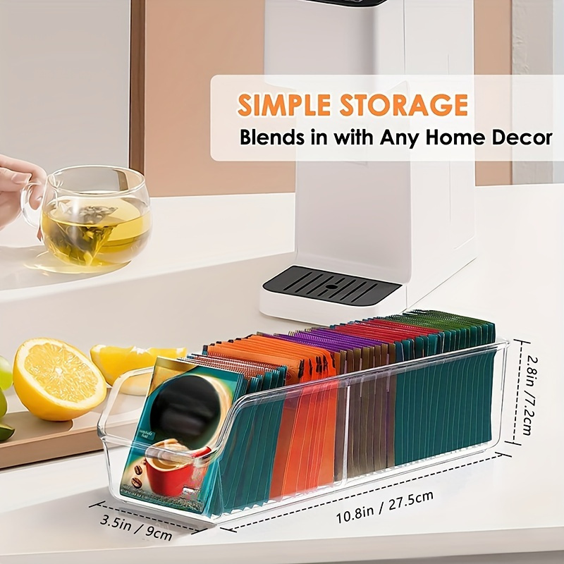 Caja organizadora transparente - Coffee Tea Spices reseña y precio