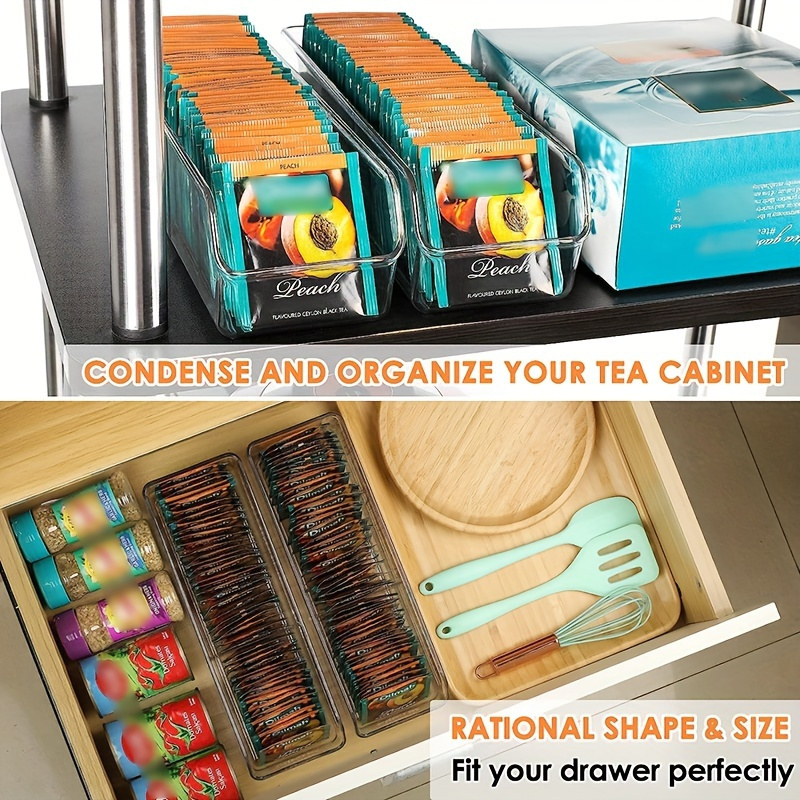 Caja organizadora transparente - Coffee Tea Spices reseña y precio