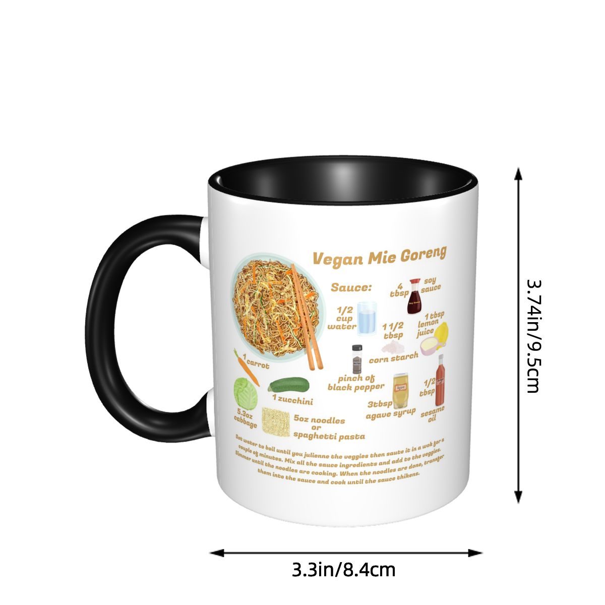 Taza de cerámica divertida con - Coffee Tea Recipe reseña y precio