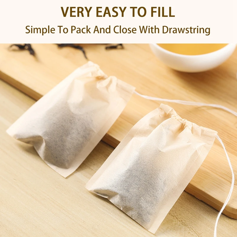 100 Uds bolsitas de té con fil - Coffee Leaves Tea reseña y precio