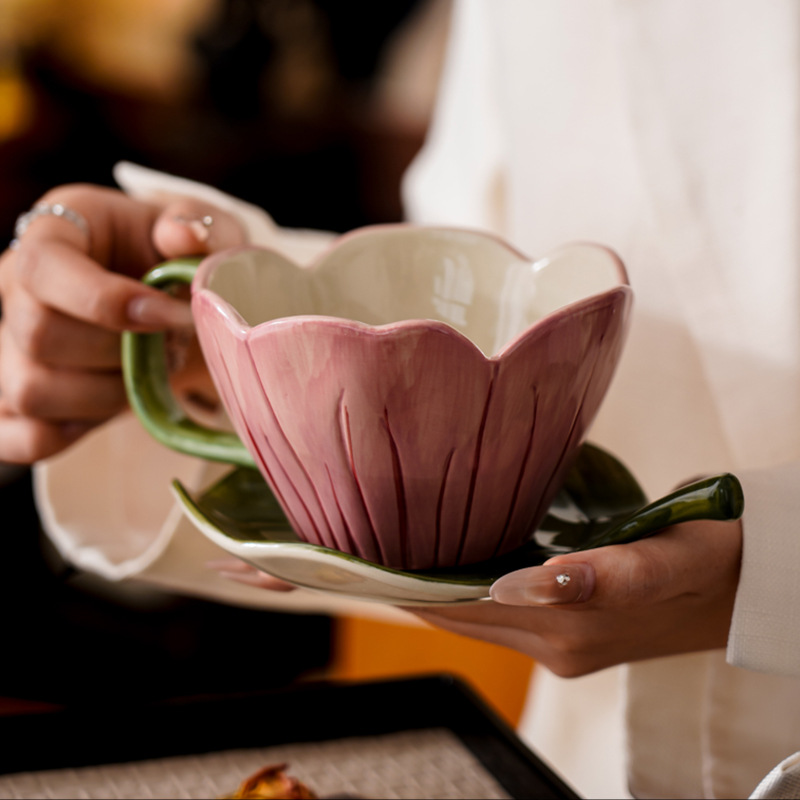 Juego de platos y tazas de caf - Coffee Leaves Tea reseña y precio