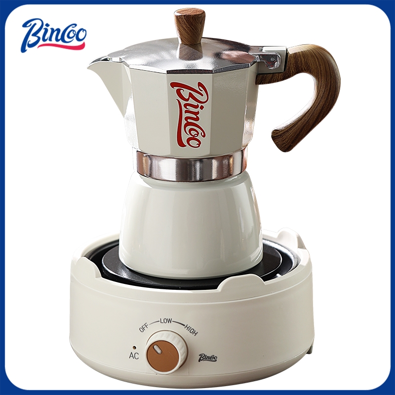 Bincoo Moka Pot y Estufa Eléct - Coffee Tea Chocolate reseña y precio