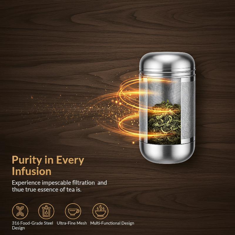 Infusor de té de acero inoxida - Coffee Leaves Tea reseña y precio