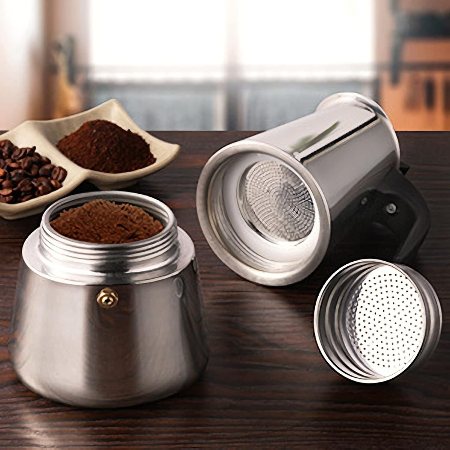 4/6/9 tazas Moka Pot Caffe Taz - Coffee Tea Chocolate reseña y precio
