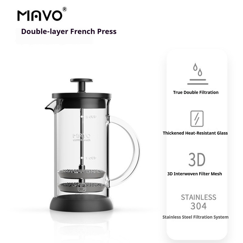 Cafetera francesa MAVO con fil - Coffee Tea Pot reseña y precio